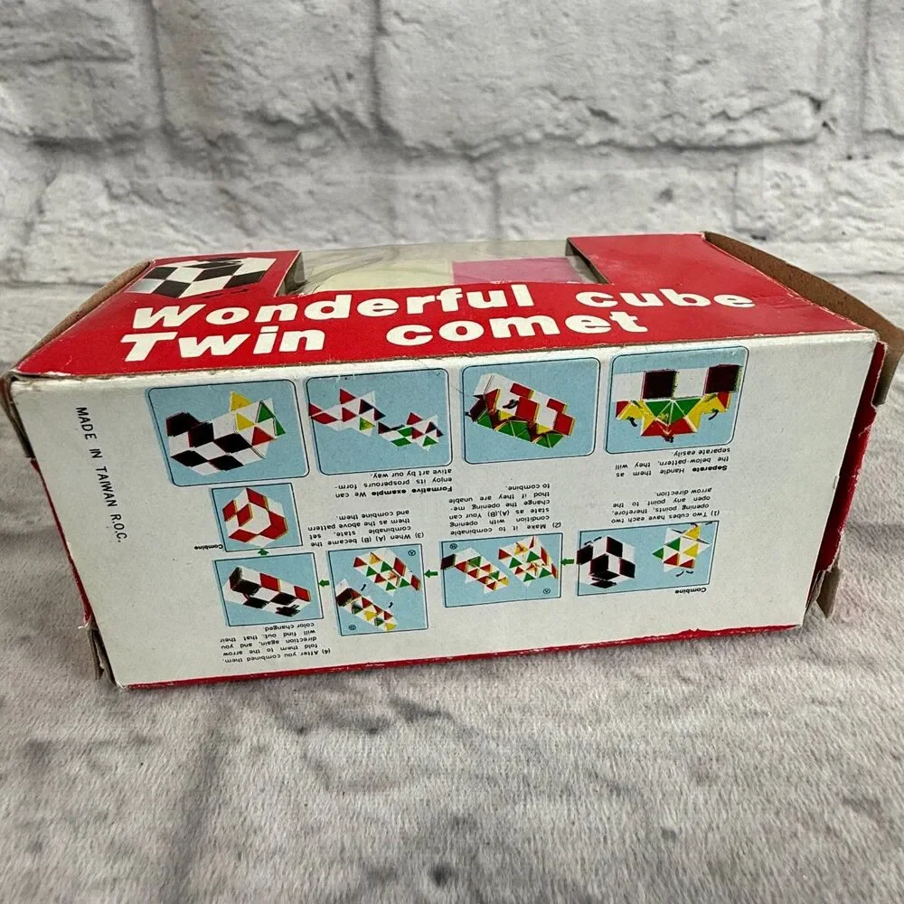 VTG Wonderful Cube Twin Comet Brain Tease Fidget Toys Made In Taiwan